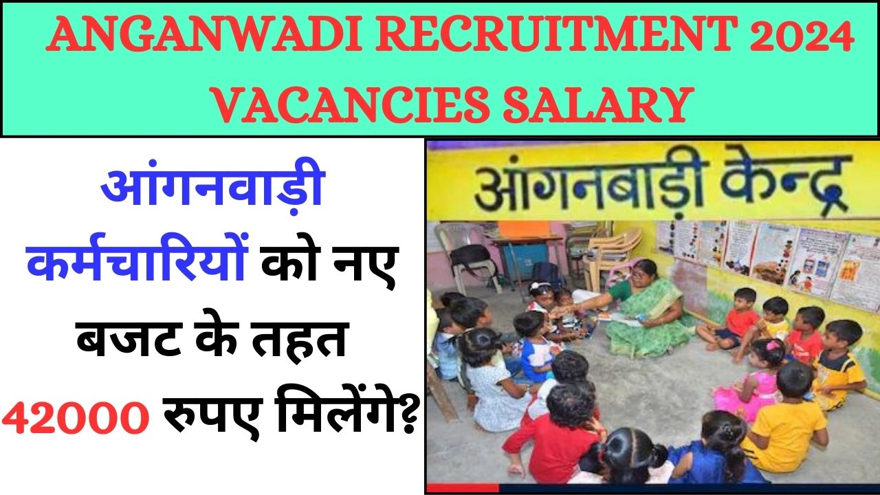 Anganwadi Recruitment 2024 Vacancies Salary